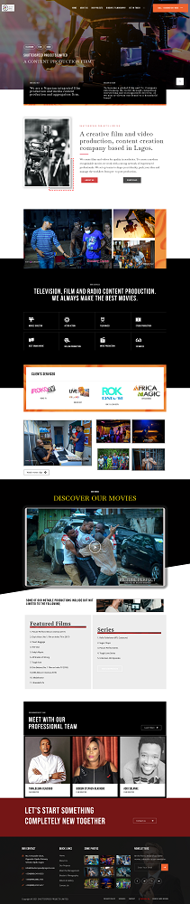 A Movie Production Company Website