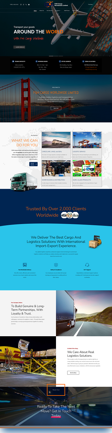 F&H Cargo Worldwide  - https://fhcargo.com.ng/