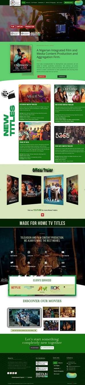 A Movie & Film Production Company - www.shutterspeedprojects.com